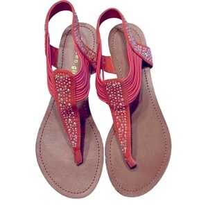 Madden Girl Coral Bling Flats Size 6.5